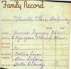 Minnie Flora Galoway Family Death Record