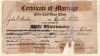 John P Masters and Bertha White Marriage Certificate