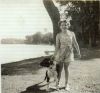 Mary Jo Kitson and dog from Xmas card