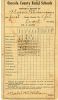 Flossie (Peterson) Milligan first grade report card for 1913