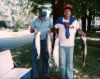 Dad and Bob Krause with fresh lake trout