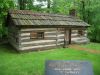 Replica of the James Garfield birthplace homestead cabin